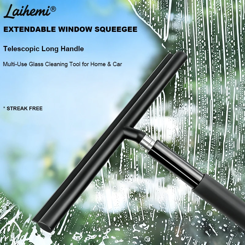Telescopic Long Handle Window  - Glass Cleaner Streak 리뷰 및 가격