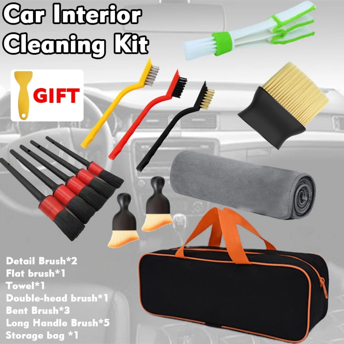 1-15Pcs Car Cleaning Detailing - Dirt Brush Interior 리뷰 및 가격