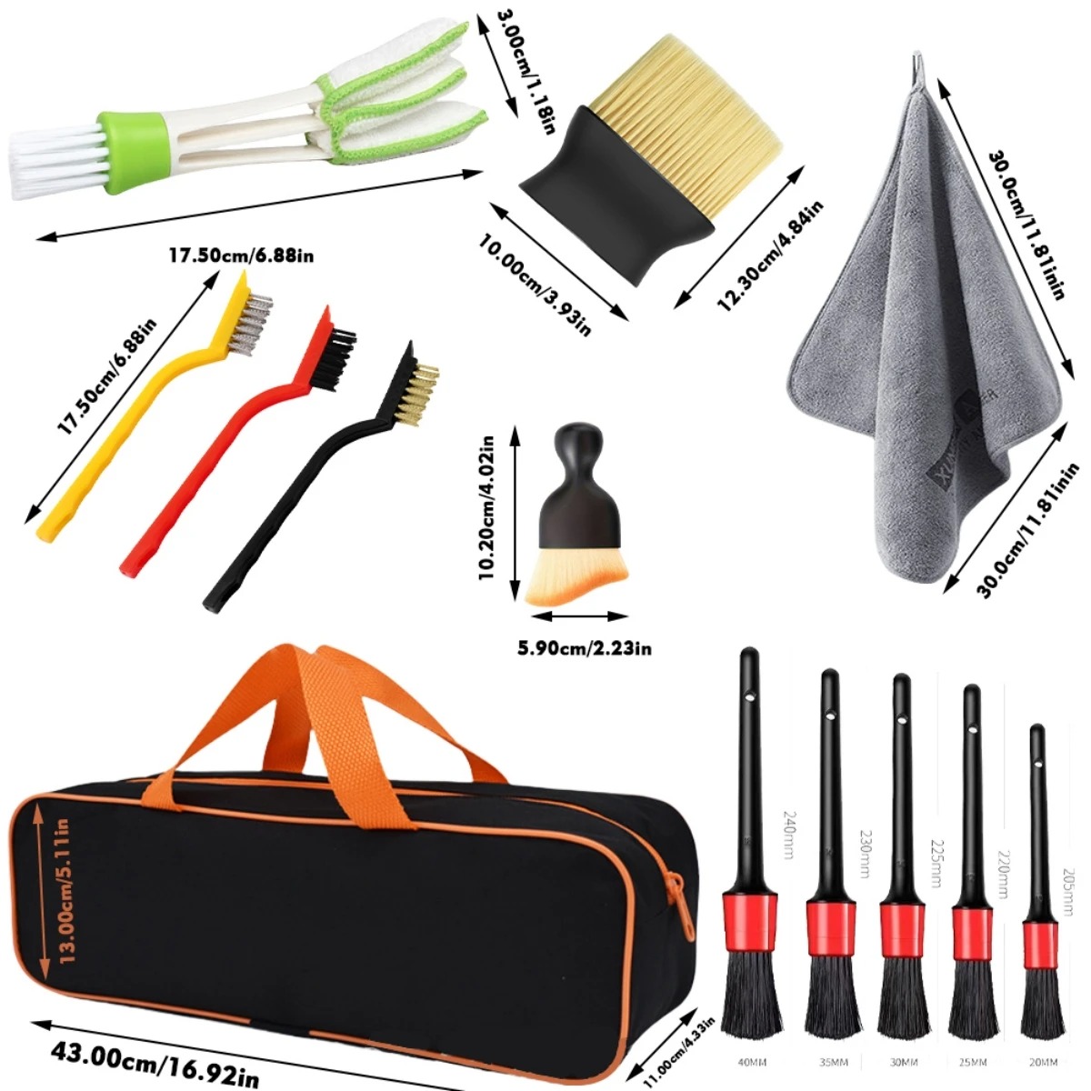 1-15Pcs Car Cleaning Detailing - Dirt Brush Interior 리뷰 및 가격