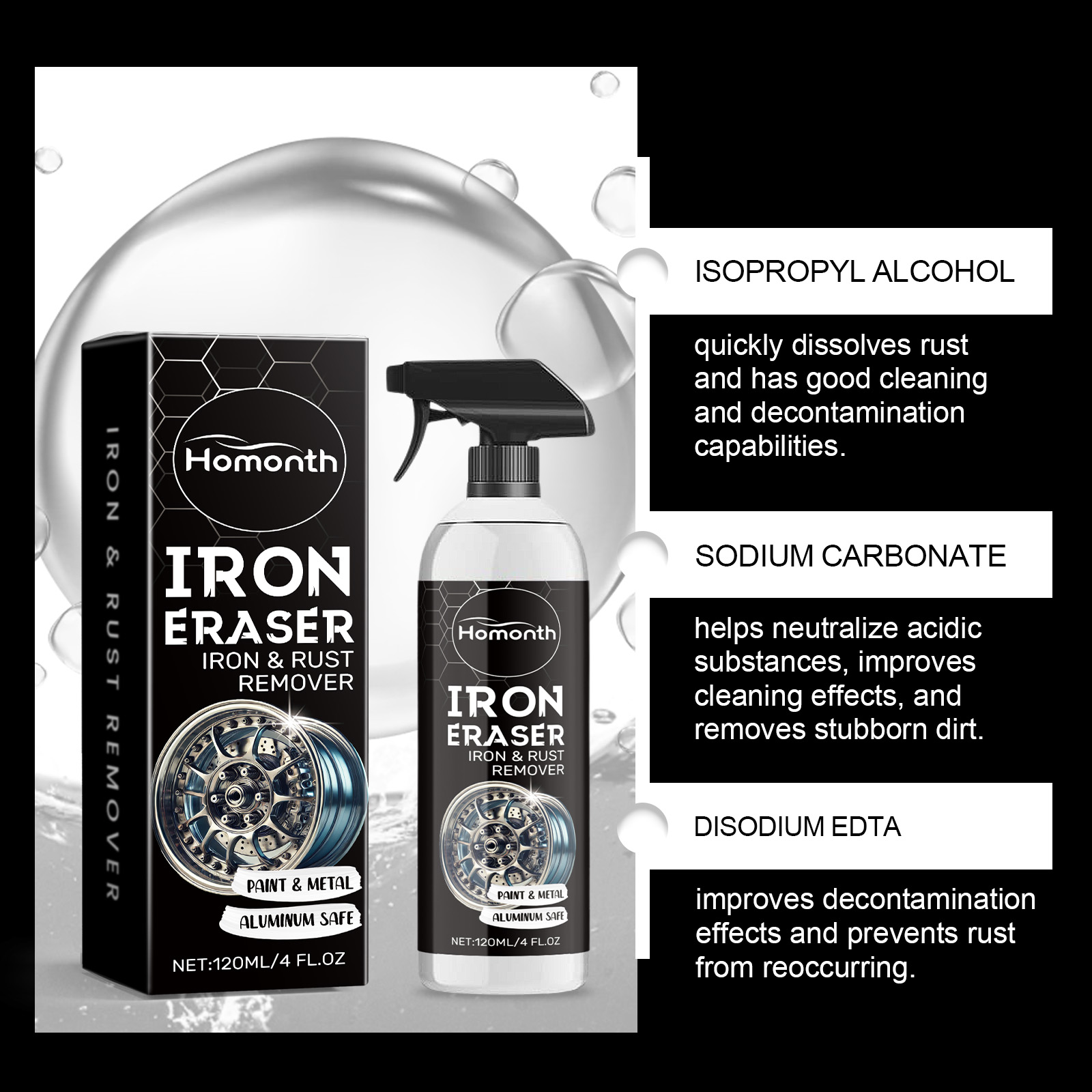 Car Wheel Rust Remover Spray E - Wheel Cleaner Alloy 리뷰 및 가격
