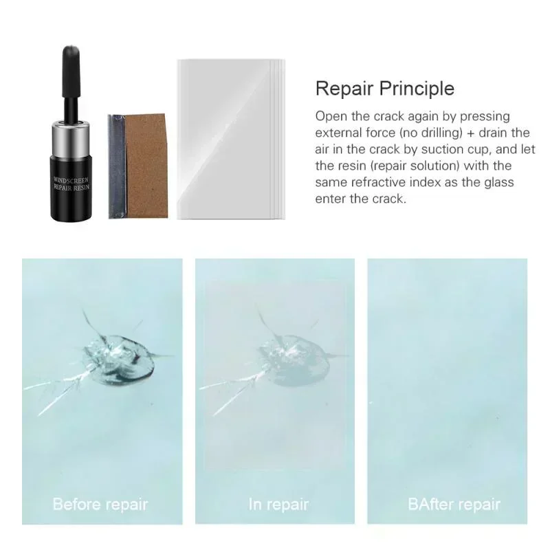 Car Windshield Cracked Repair  - Glass Cleaner Streak 리뷰 및 가격