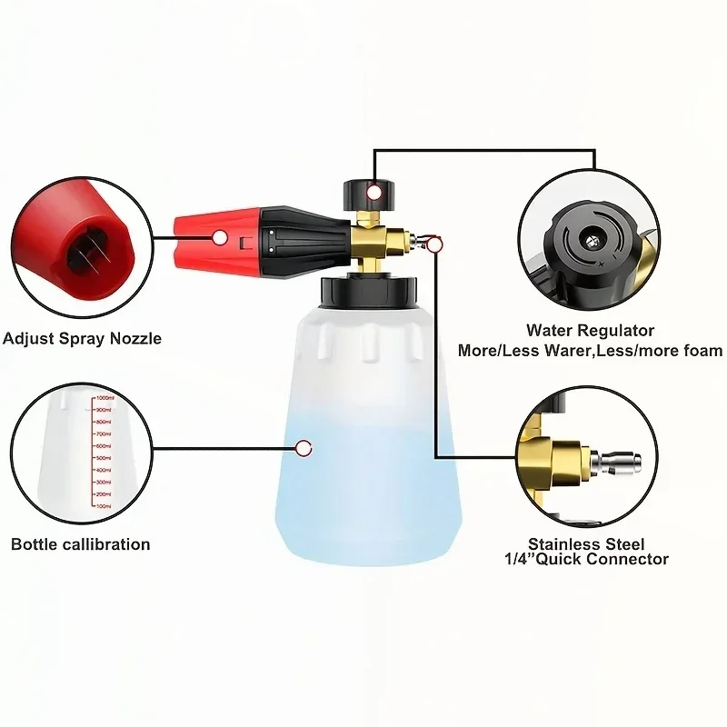 High Pressure PA Foam Cannon A - Pressure Washer Foam Gun 리뷰 및 가격