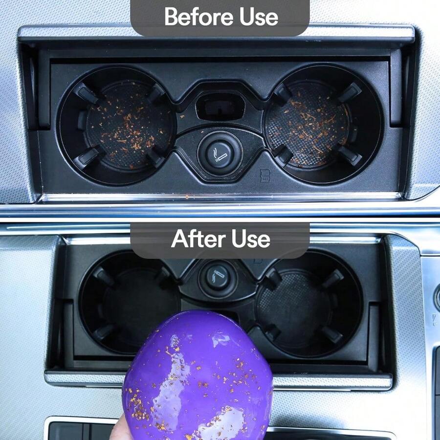 Purple Car Cleaning Gel Putty, - Dirt Brush Interior 리뷰 및 가격
