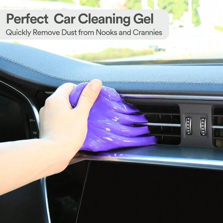Purple Car Cleaning Gel Putty, - Dirt Brush Interior 리뷰 및 가격