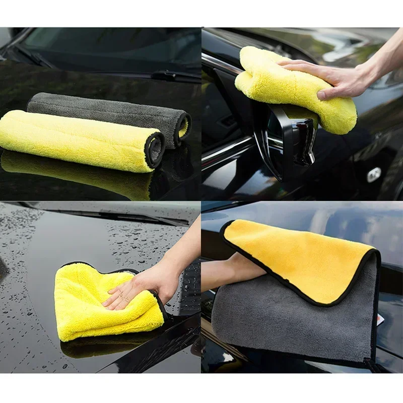 1/5pcs Thicken Car Microfiber  - Microfiber Towel Detailing 리뷰 및 가격