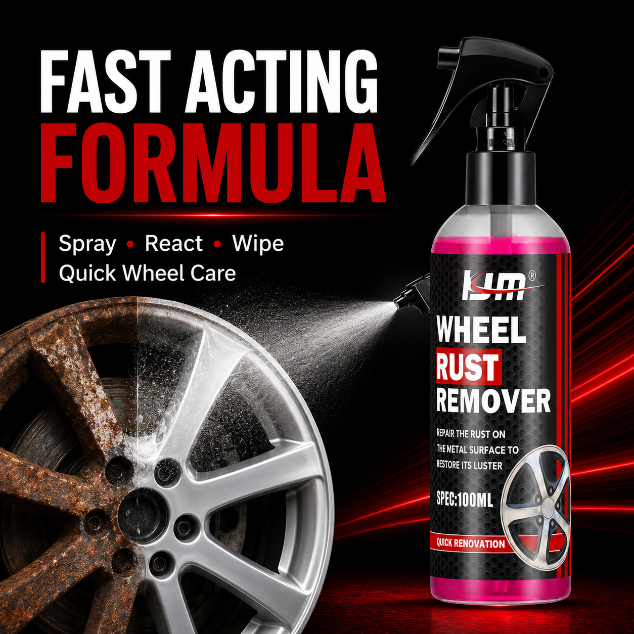 KJM Wheel Cleaner For Car Rims - Wheel Cleaner Alloy 리뷰 및 가격