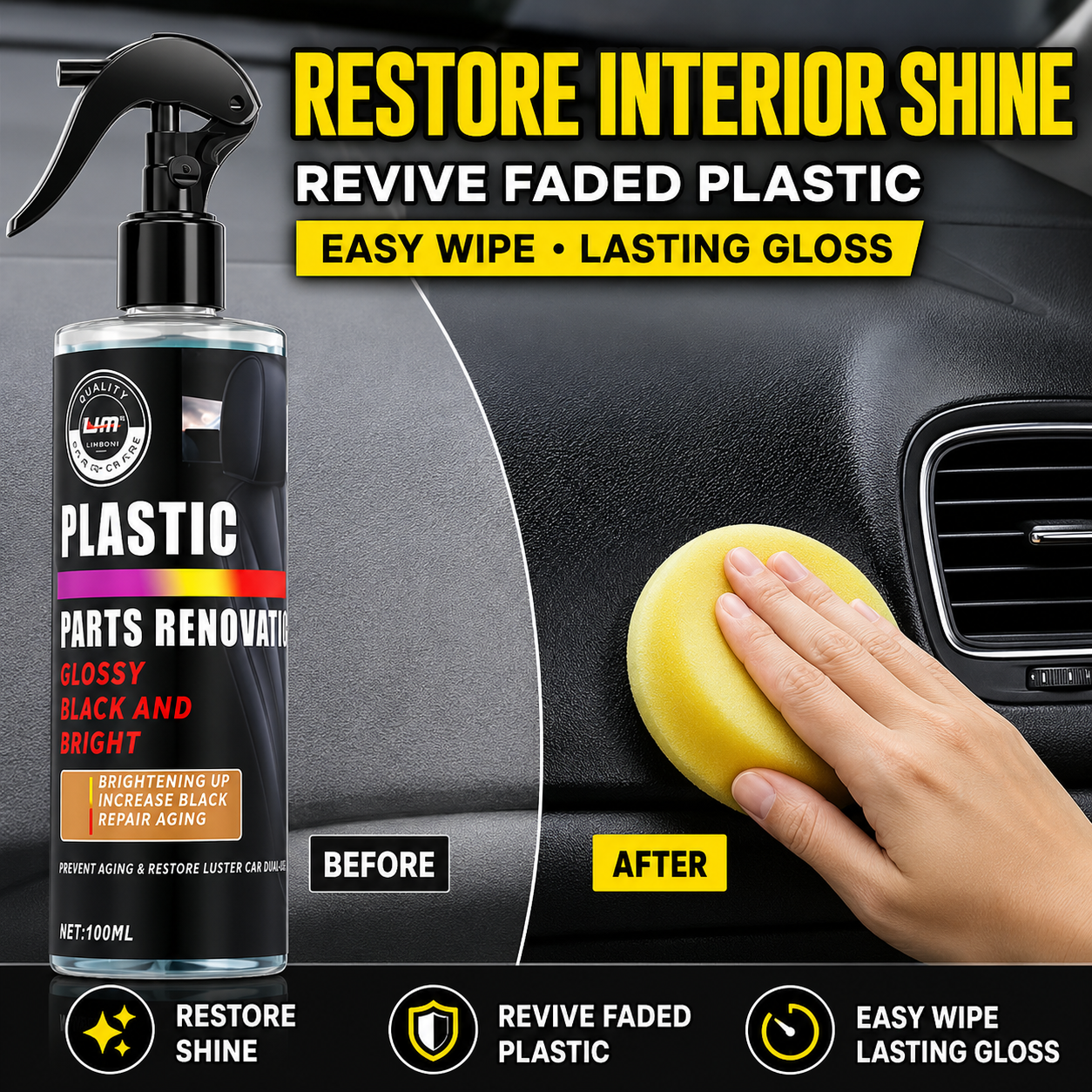 Car Plastic Renovation Spray,  - Trim Restorer Plastic 리뷰 및 가격