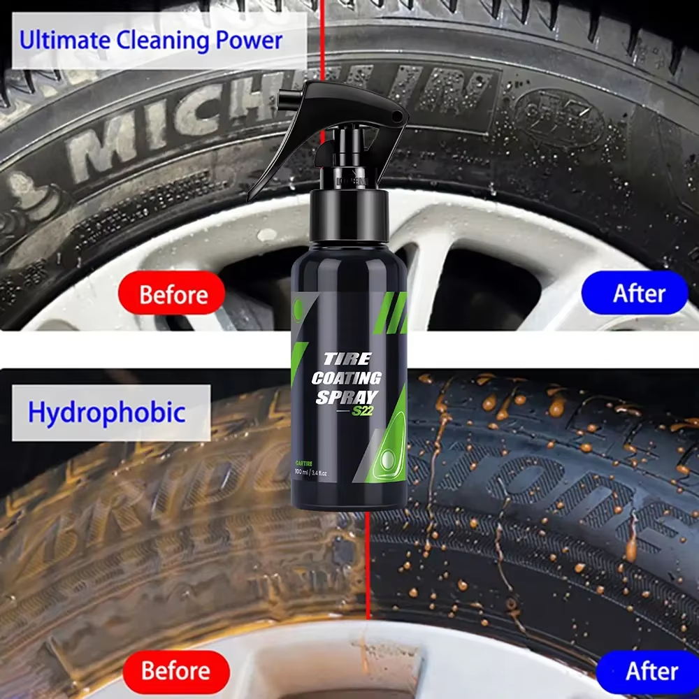 S22 Black Car Tire Blackening  - Car Wax Ceramic Coating 리뷰 및 가격