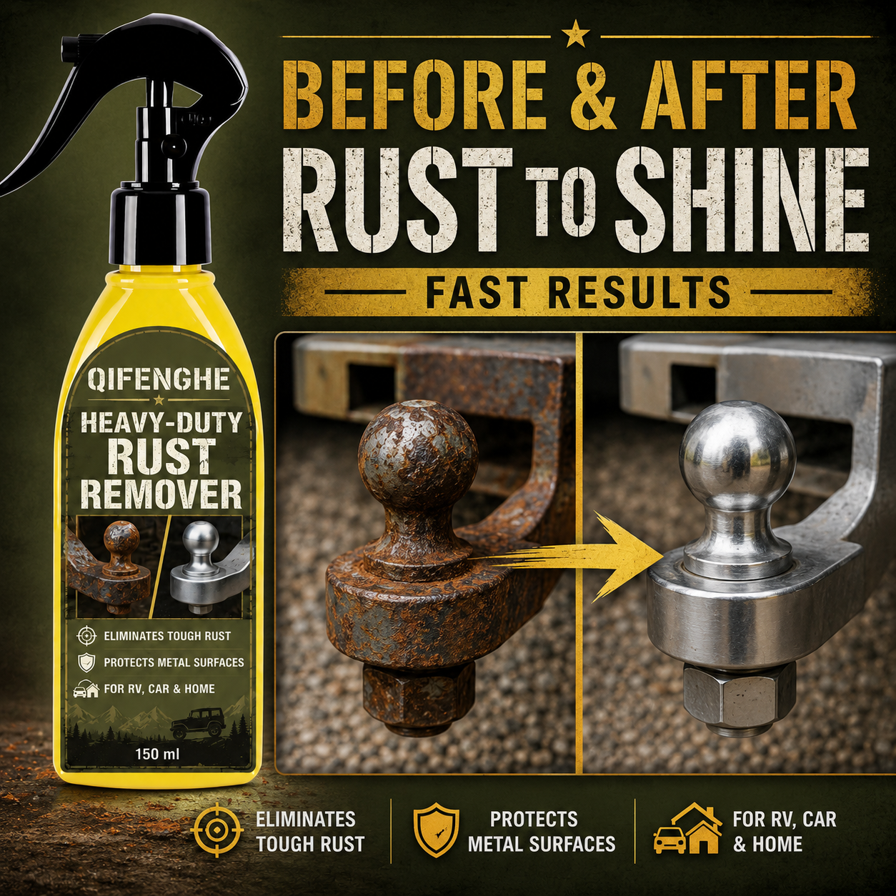 QIFENGHE 3PCS 150ml Rust Remov - Wheel Cleaner Alloy 리뷰 및 가격