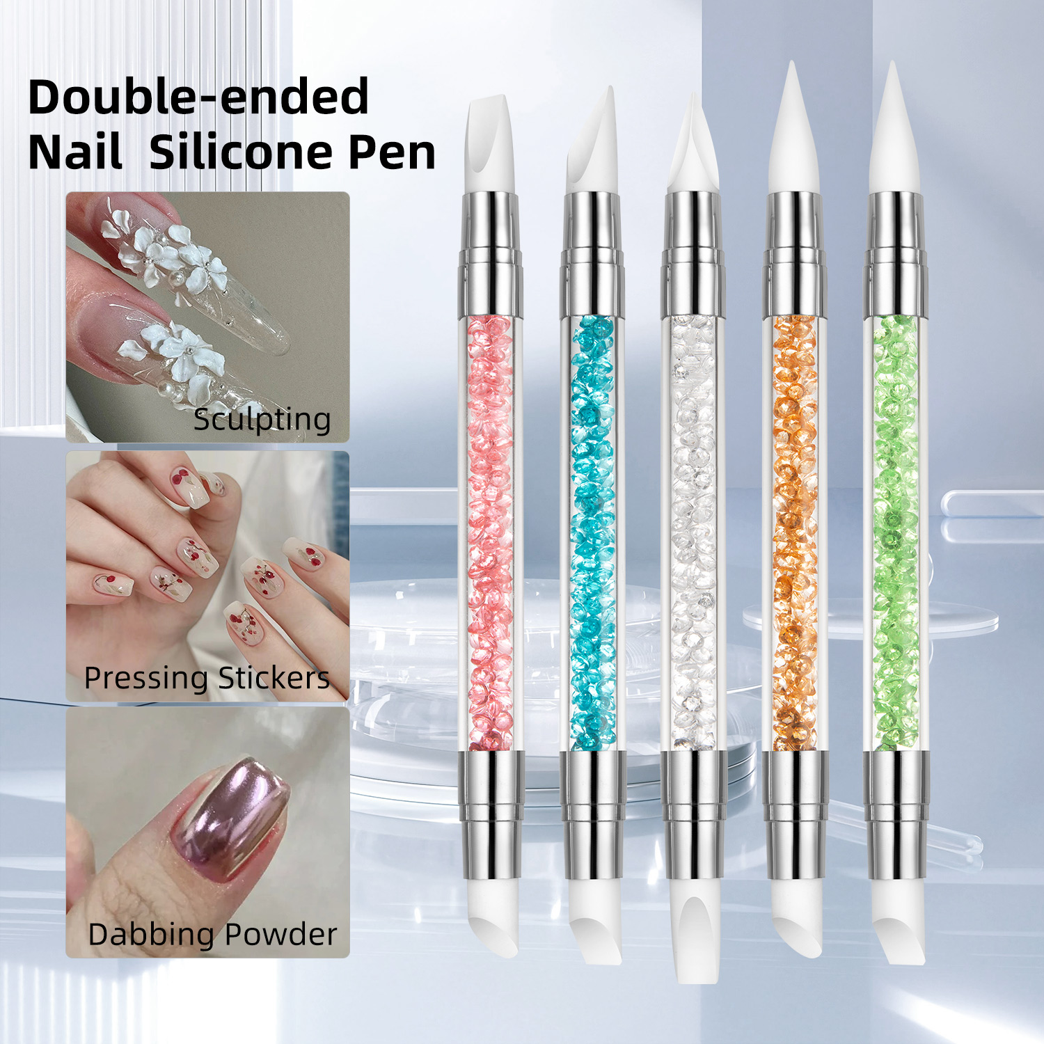 5PCS Double Head Silicone Nail - Wax Applicator Pad 리뷰 및 가격