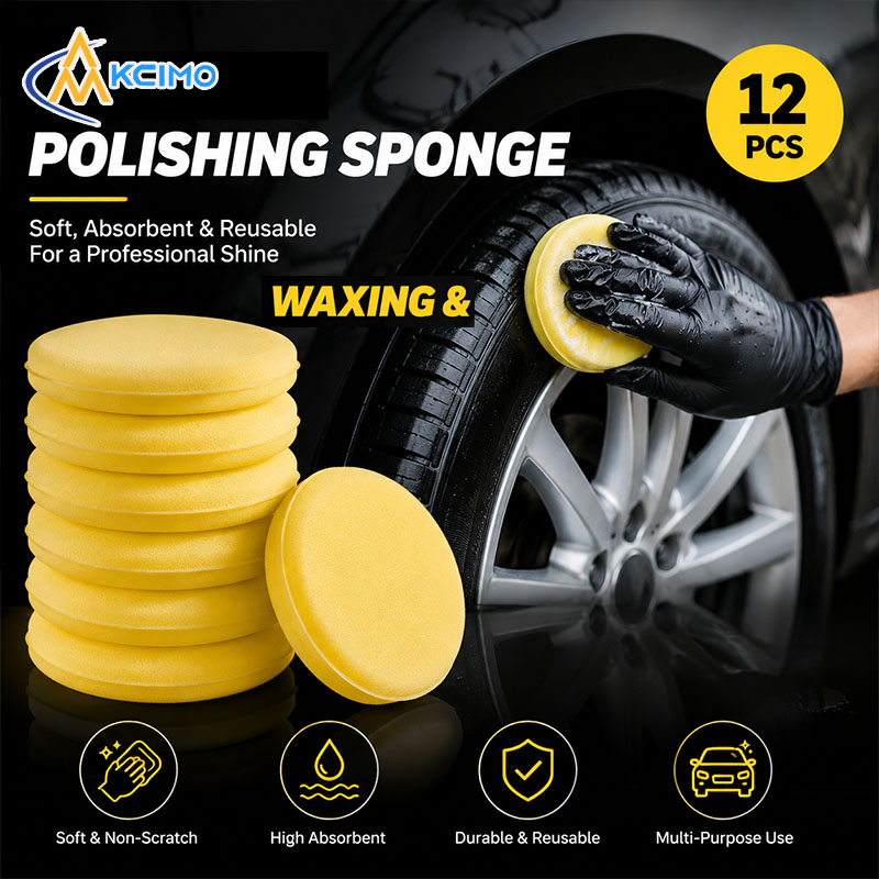 12Pcs Car Waxing Sponge Round  - Wax Applicator Pad 리뷰 및 가격