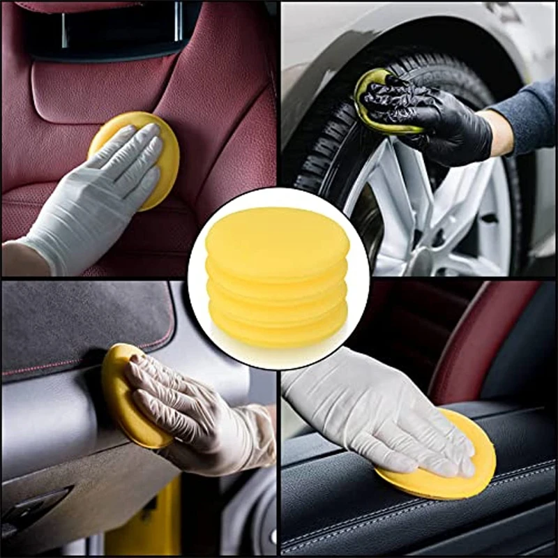 12Pcs Car Waxing Sponge Round  - Wax Applicator Pad 리뷰 및 가격