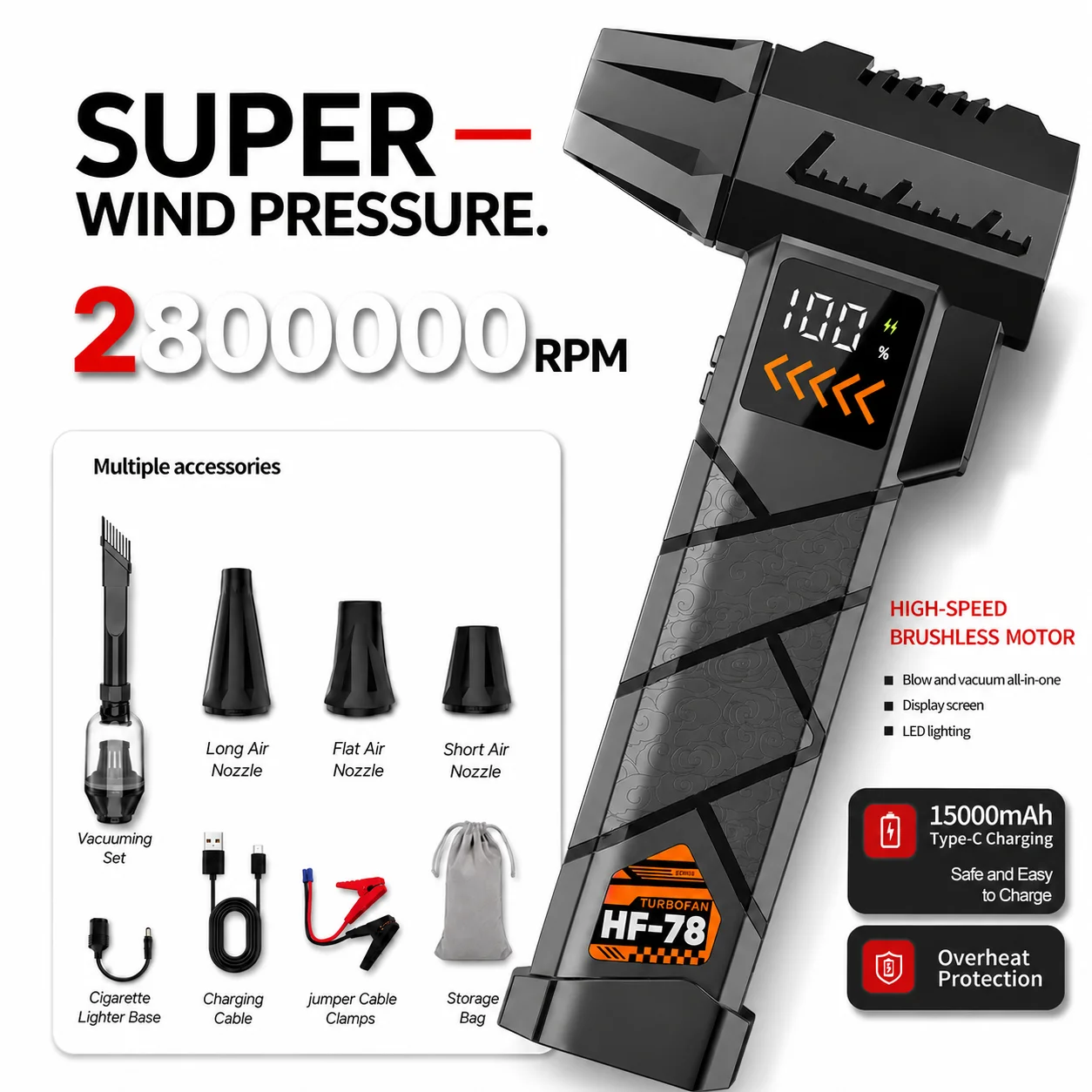 Super Powerful 2800000RPM Elec - Dryer Car Blower 리뷰 및 가격
