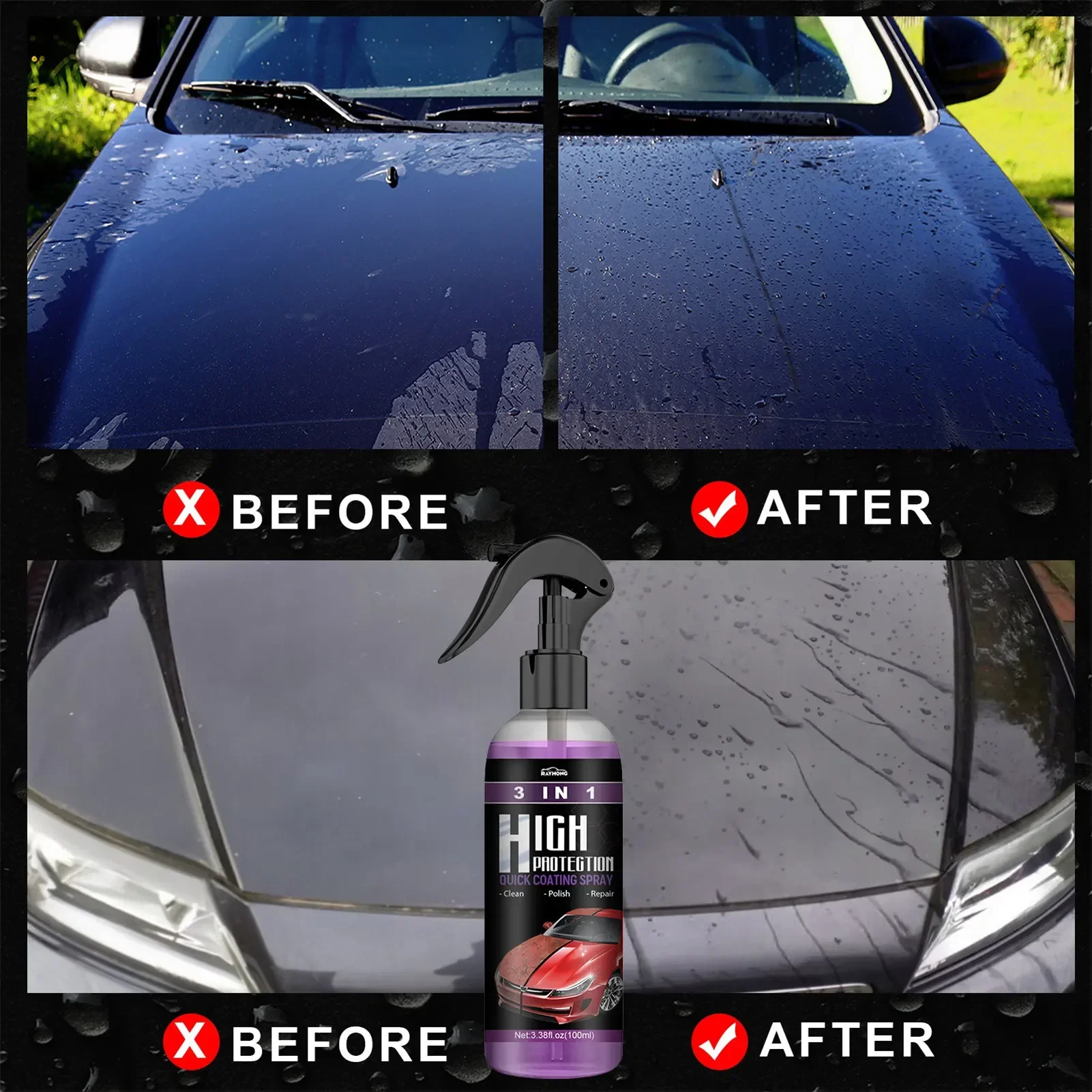 3 in 1 Car Ceramic Liquid Coat - Car Wax Ceramic Coating 리뷰 및 가격