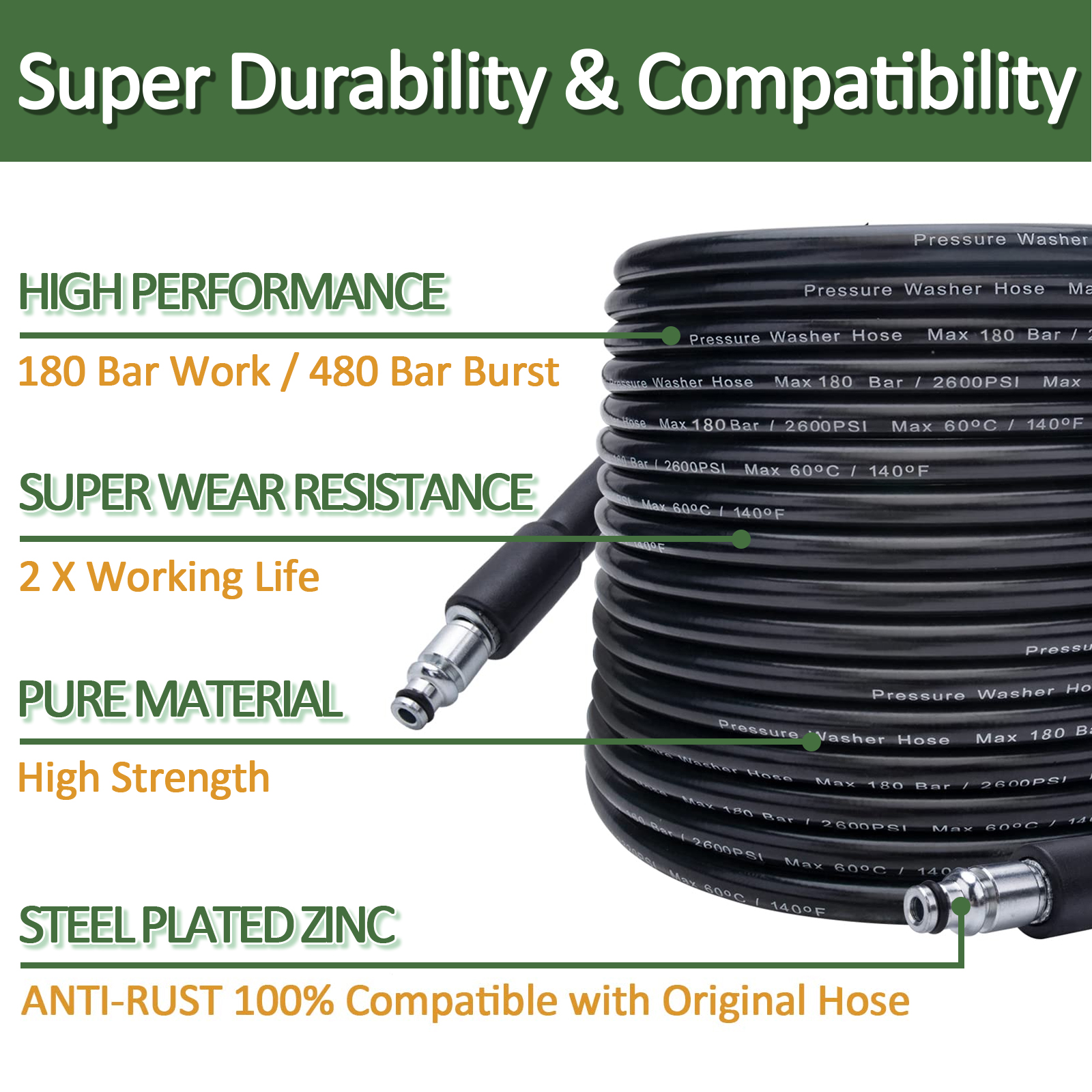 10m High Pressure Washer Hose  - Car Shampoo Ph 리뷰 및 가격